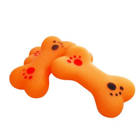 Bone Shape Dog Pet Vinyl Toys Chew Squeaker Squeaky Toy Supplies For Small Dog Pet Toy Molar ...