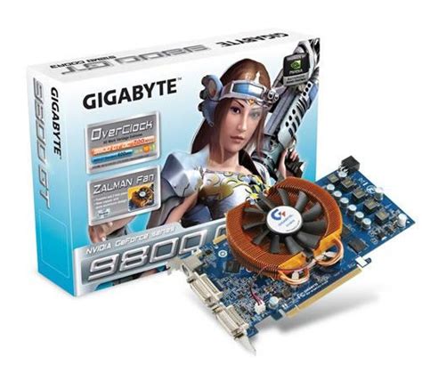 Характеристики Видеокарта GIGABYTE NVIDIA GeForce 9800 GT, 512МБ, DDR3 ...