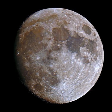 Waxing gibbous moon from a couple of days ago : r/astrophotography