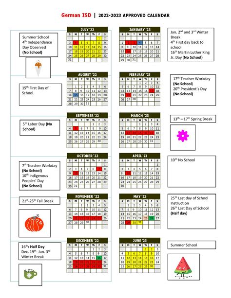 School Calendar | Welcome to German International School of Dallas – Kindergarten