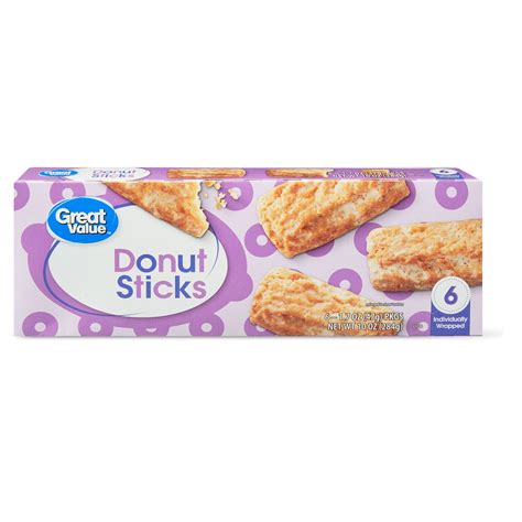 Great Value Donut Sticks, 10 oz, 6 Count - Walmart.com