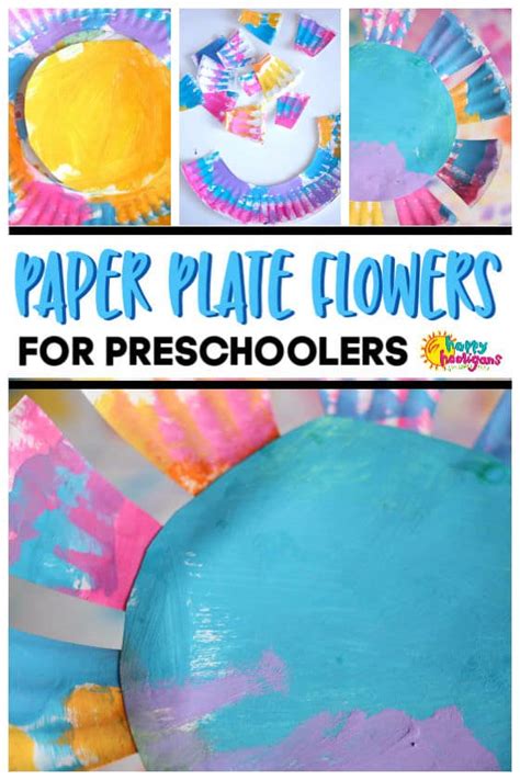 Paper Plate Flower Craft for Toddlers and Preschoolers - Happy Hooligans