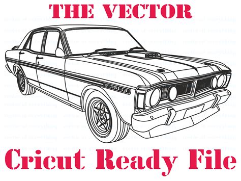 1971 Ford Falcon XY GTHO Vector Cut File Silhouette Vinyl - Etsy Israel