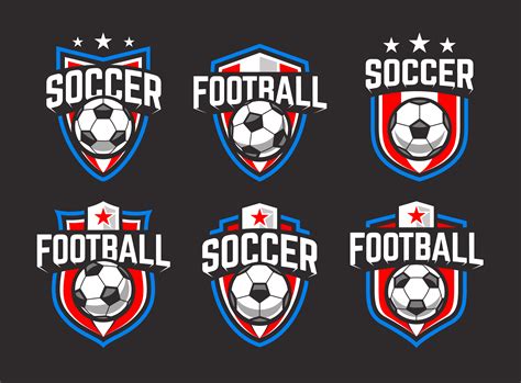 Soccer Vector Emblems Set 558874 Vector Art at Vecteezy