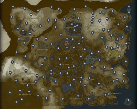 All Hyrule Shrine Locations in Zelda Tears of the Kingdom (TOTK ...