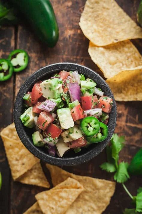 Homemade Pico de Gallo with Avocado - The Live-In Kitchen