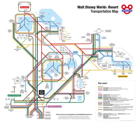 Walt disney world transportation map | Walt Disney World | Pinterest | Disney, Walt disney world ...