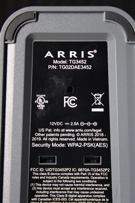 Arris Tg3452 Docsis 3.1 Cable Voice Gateway Modem Router Wifi Voip telephone | eBay