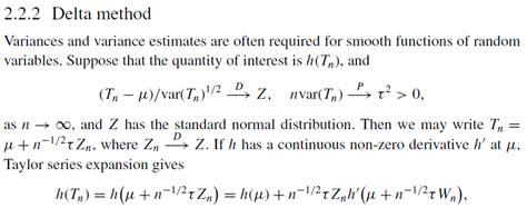 probability - Confusion about the delta method - Cross Validated