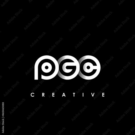 PGC Letter Initial Logo Design Template Vector Illustration Stock ...