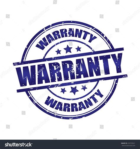 Warranty Rubber Stamp Blue Color On Stock Illustration 220733521 | Shutterstock