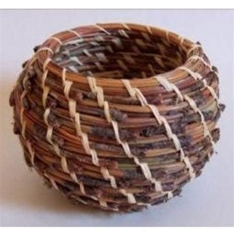 Quick Start Pine Needle Round Basket Weaving Kit (makes one 3 1/2in. Basket) | Pine needle ...