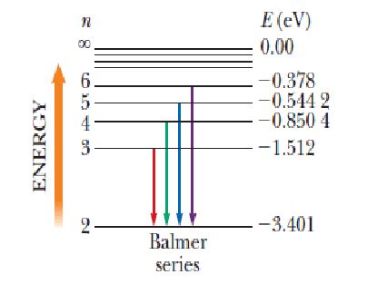 Solved: The Balmer Series For The Hydrogen Atom Correspond... | Chegg.com