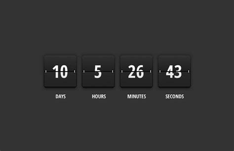 jQuery Flip Clock Countdown Timer — Medialoot