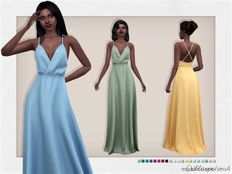 The Sims 4: Calliope Dress Cloth Mod - ModsHost