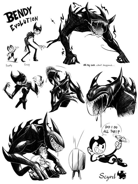 Beast Bendy by Scyrel | Bendy and the ink machine, Ink, Character art