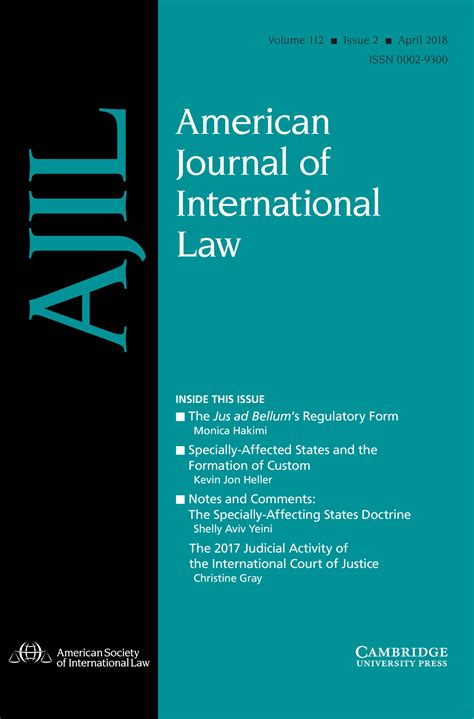 American Journal of International Law: Volume 112 - Issue 2 | Cambridge ...