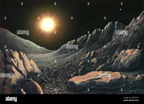 Surface of Mercury, illustration Stock Photo - Alamy