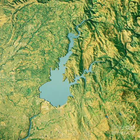 Folsom Lake Depth Map