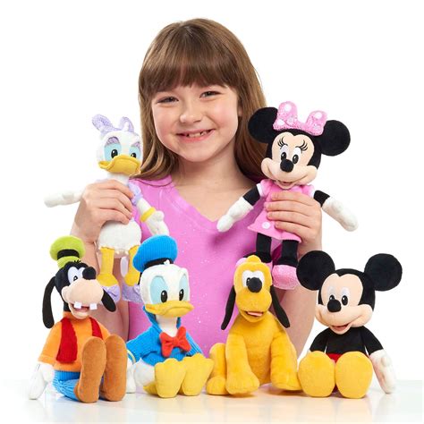 Mickey Mouse Clubhouse 9-inch Plush 5-pack, Mickey Mouse, Minnie Mouse, Donald Duck, Goofy, And ...