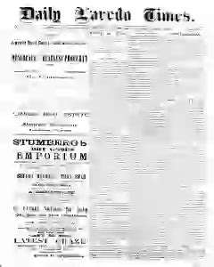 Laredo Morning Times Newspaper Archives, Feb 7, 1890, p. 1