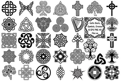 Celtic Symbols, Knots AI EPS PNG | Celtic symbols, Celtic symbols and meanings, Celtic