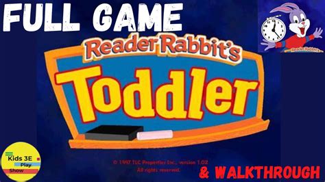 Reader Rabbit Toddler Full Game Walkthrough - YouTube