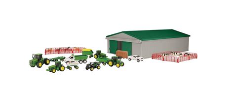 John Deere Value Set Farm Tractor Truck Fence Animals Barn Trailer 70 ...