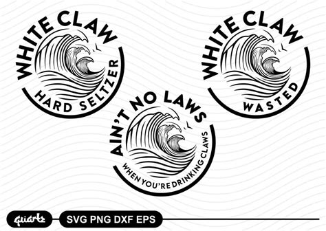 White Claw Logo SVG Cut File - Gravectory