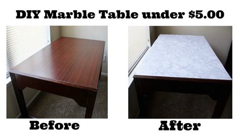 DIY Marble Table under $5.00 - YouTube