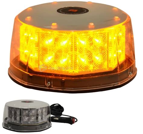 XYIVYG 32 LED Amber Magnetic Beacon Light Emergency Warning Strobe ...