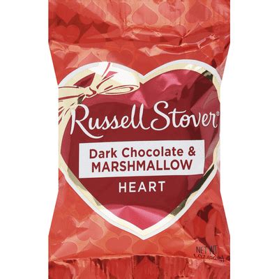 Russell Stover Marshmallow, Dark Chocolate, Heart (1 oz) - Instacart