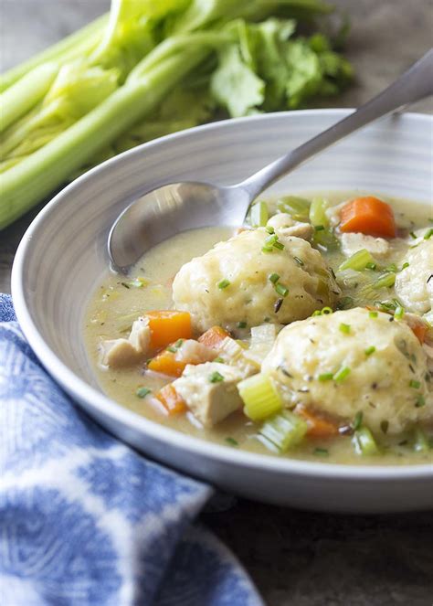 Old Fashioned Homemade Chicken and Dumplings - Just a Little Bit of Bacon