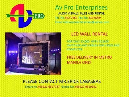 Led Wall Rental [ Rental Services ] Mandaluyong, Philippines -- avpro2015