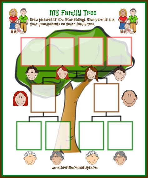 Easy Family Tree Printable for Traditional Families