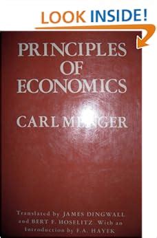 Principles of Economics: Carl Menger, James Dingwall, Bert F. Hoselitz: 9780814753811: Amazon ...