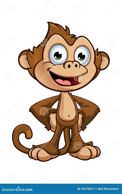 Cheeky Monkey Character stock vector. Illustration of monkey - 45570047