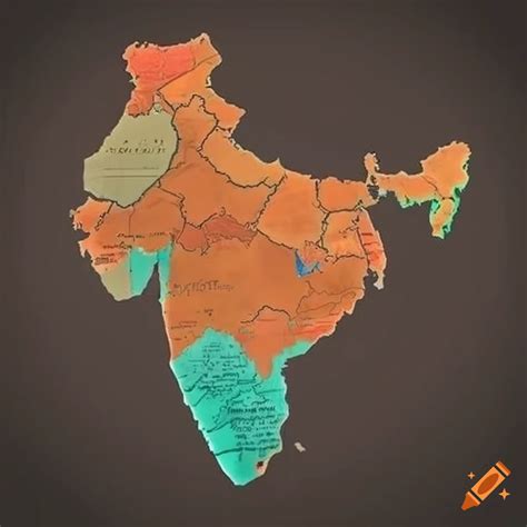 Map of india in 2050 on Craiyon