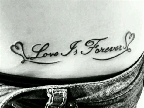 My "love is forever" tattoo :) | Word tattoos, Forever tattoo, Tattoos