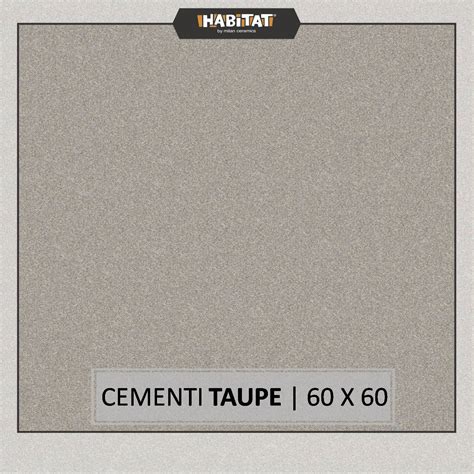 Milan Tiles - HABITAT Cementi Taupe 60X60 cm Keramik Lantai Bebatuan Matt | Lazada Indonesia