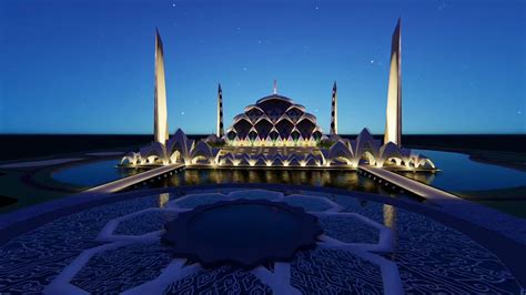 Visualisasi Basic Concept Lighting Animasi (Exterior) - Masjid Al Jabbar - Bandung - YouTube