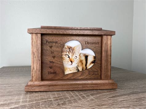 Urn for Cat Ashes Pet Urn Wooden Picture Frame Urn for Pet - Etsy