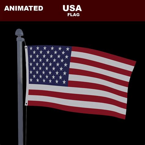 Animation flag 3D model - TurboSquid 1332240