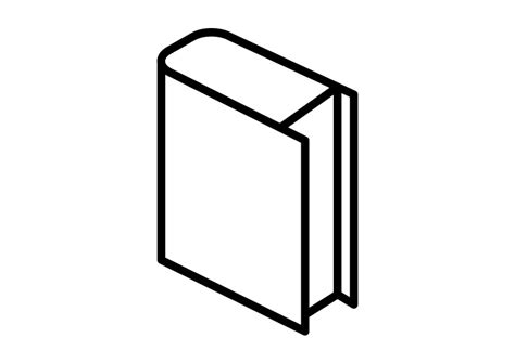 Isometric Outline Book Vector Icon