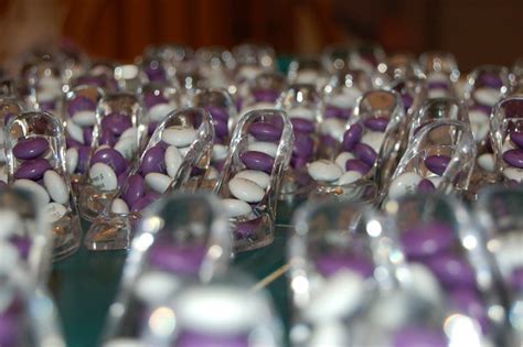 Multiple Glass Slippers with M&Ms | Our slipper wedding favo… | Flickr