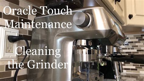 Breville Oracle Touch Maintenance - Cleaning the conical burrs grinder - YouTube