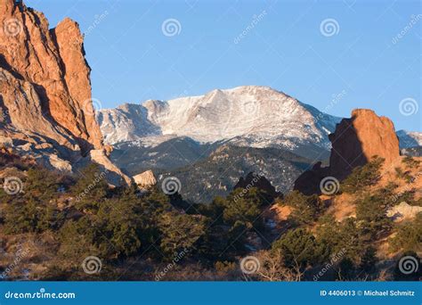 Pikes Peak Sunrise stock image. Image of colorado, rockies - 4406013