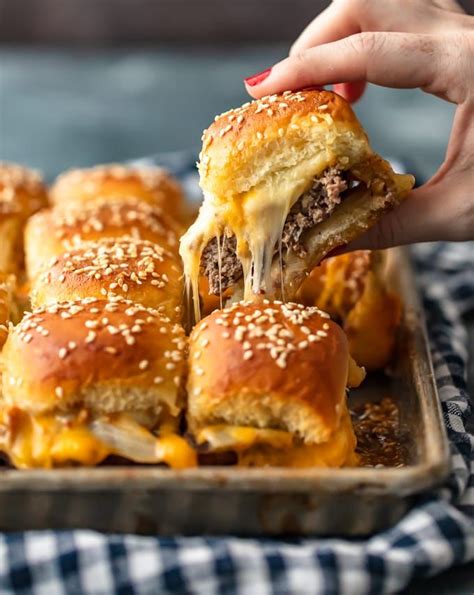 Indulge in the Delightful Baked Cheeseburger Sliders Recipe