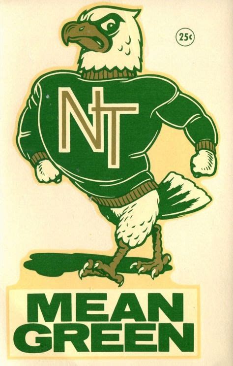 North Texas | Eagle mascot, Animal logo, Mean green