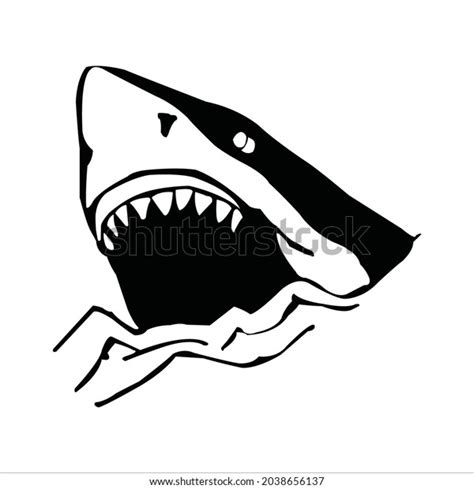 Color Page Shark Line Art Stock Vector (Royalty Free) 2038656137 ...